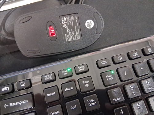 2pc Amazonbasics USB Wired Computer Keyboard and Wired Mouse Combo - Black (model : K69M29U01) image 3