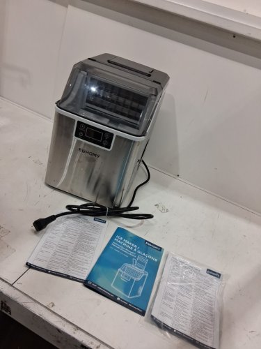 EUHOMY Ice Cube Maker Machine - 45Lbs/Day - Silver/Black (Model: IM004-CSI-CAEH / IM-FP) image 3