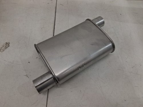 Walker Installer Turbo Muffler - Universal Fit - 2" Inlet 2" Outlet - 18" x 8.5" x 4" - Silver (MODEL: 17603) image 3