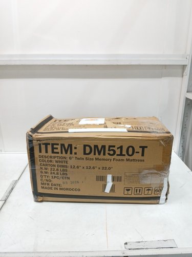ARTEMISIA MEMORY FOAM MATTRESS - 6" TWIN - WHITE (MODEL: DM510-T) image 2