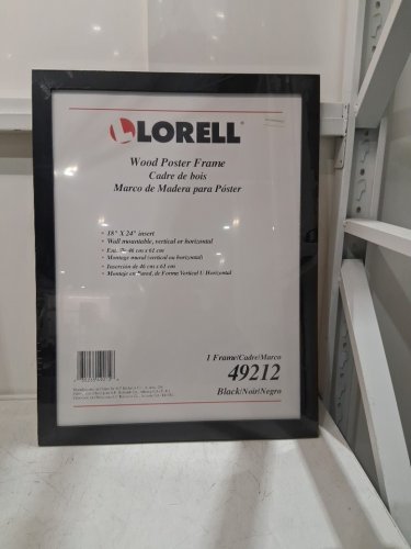 LORELL Wide rectangular FRAME  - 18" x 24" - black (model:49212) image 4