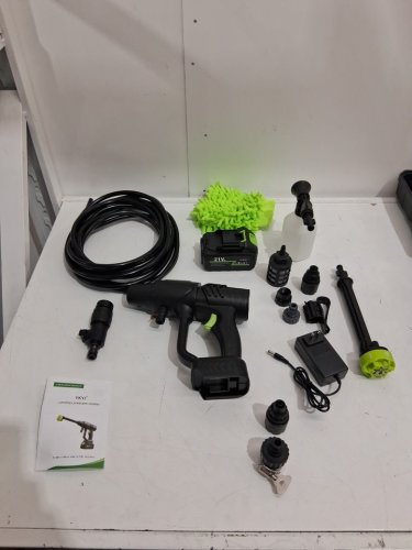 YKYI 6-IN-1 Cordless Pressure Washer - 3GPM 1200PSI - BLACK/GREEN image 3