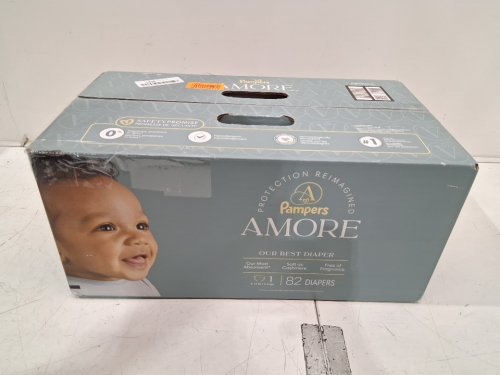 82pk pampers amore most absorbent and best diaper - size 1 - white (UPC: 03077224453) image 2