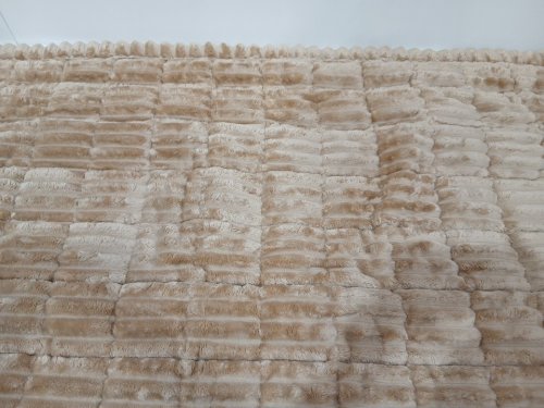 Non-Slip fur Runner Mat - 2.5ft x 5ft - brown image 4