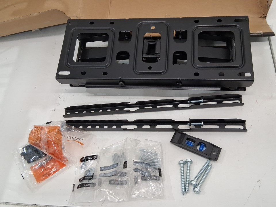 pipishell full motion tv wall mount bracket with swivel extension - 26"-65" - 99lbs capacity - black (model: pimfk1) image 4