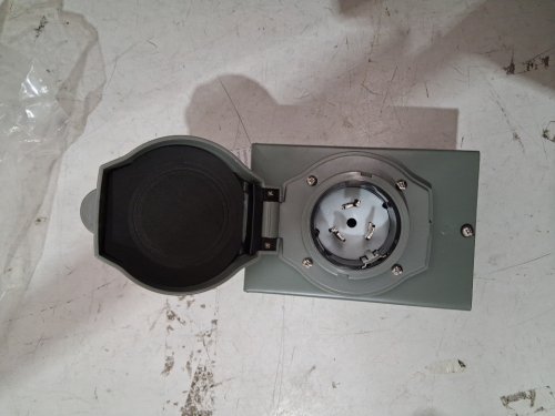 generator power inlet box - 3 prong - 50A - (model: rm50pb-22) image 2
