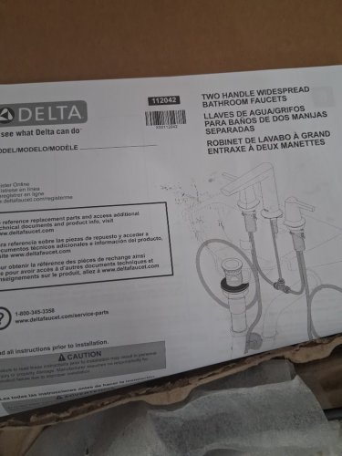 DELTA TWO HANDLE WIDESPREAD BATHROOM FAUCET - LUMICOAT CHROME (ITEM: 112042 / 35588-PR-DST) image 4