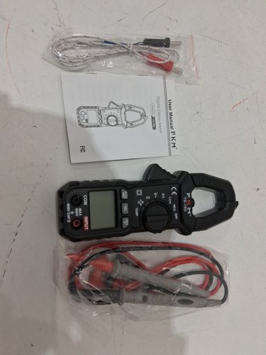 FKM Digital AC/DC Amp Clamp Meter Tester - Grey / Black (Model: TS-18D) image 3