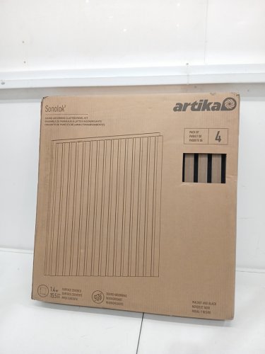 4PK Artika Sonolok slatted wall panels - 24" - Brown (Model: 24SAT-SO-WNBL) image 2