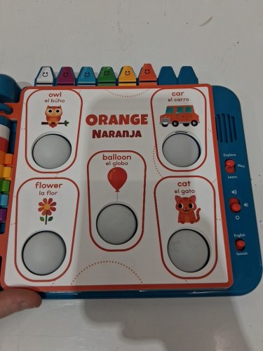 chuckle & roar pop it book interactive toy - blue image 3