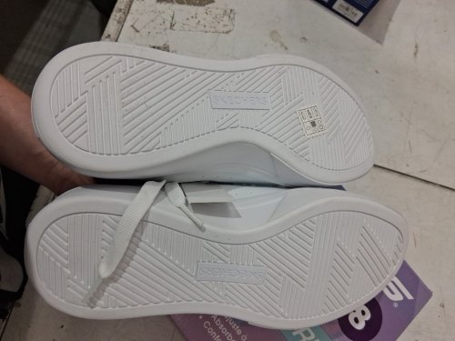 WOMEN'S SKECHERS CORDOVA MEMORY FOAM COMFORT SHOES - SIZE 8 - WHITE/BLACK - (STYLE: 9886008) image 3