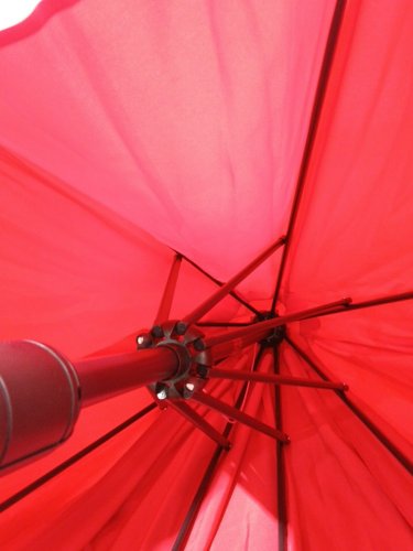 garvee outdoor patio umbrella with 8 sturdy ribs & push button tilt crank - 9ft - red (MODEL: PPG_34FLSTJC) image 4
