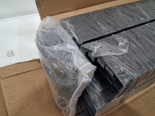 90PK Aluminum Face Mount Rectangular Deck Balusters with End Caps - 32.25" - Black image 4