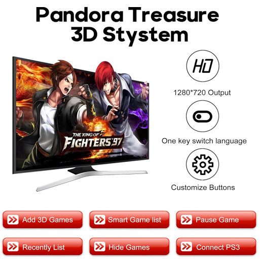 HHU Pandora Box Arcade Game Console With 32000 Game Pre-Install for TV PC Projector - multi color (model:32000-Split) image 6