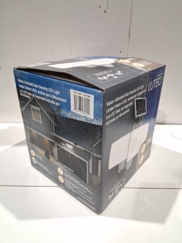 LUTEC MOTION ACTIVATED SOLAR SECURITY LED FLOOD LIGHT - 5000K - 3000LM - WHITE (MODEL: 1937995) image 2