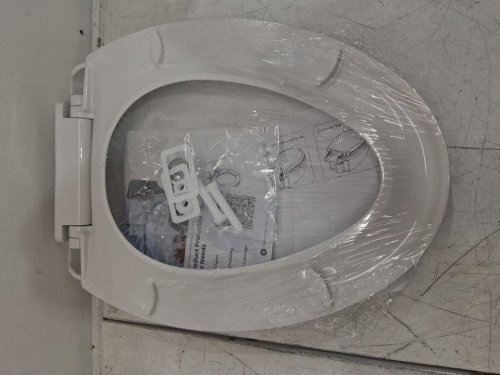 GARVEE Elongated Soft Close Toilet Seat Cover / Lid - 17" - white (Model: PHO-0R8LA399) image 4
