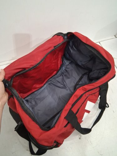 adidas small defender 5 duffle bag - red/black image 3