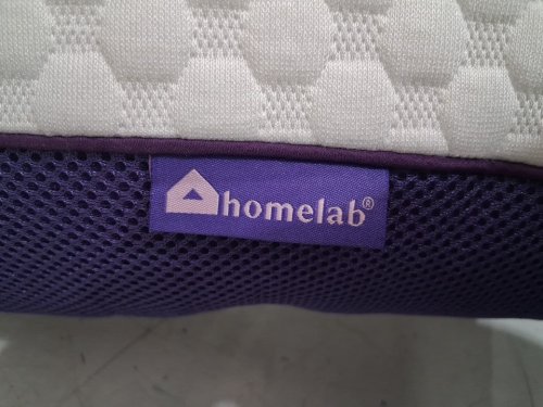 HOMELAB Adjustable Shredded Memory Foam body Pillow - 20" x 52" - WHITE/PURPLE image 4