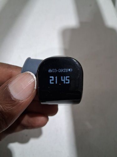 Smart Rechargeable Touch Counter Ring for Prayer, Exercise, Meditation, Knitting & Daily Use -Three adjustable sizes (18/20/22mm) -built-in 120mAh battery- black (model: S10) image 3