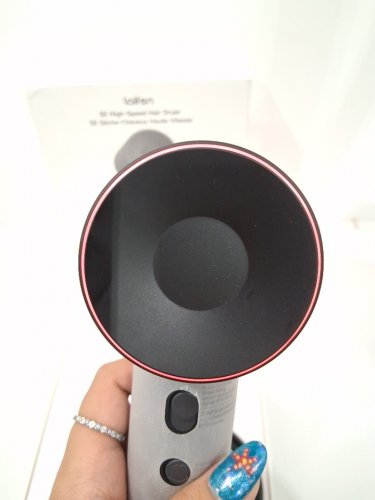 laifen se high speed hair dryer with 2 nozzle attachments and travel bag - black - (model: SE) image 8
