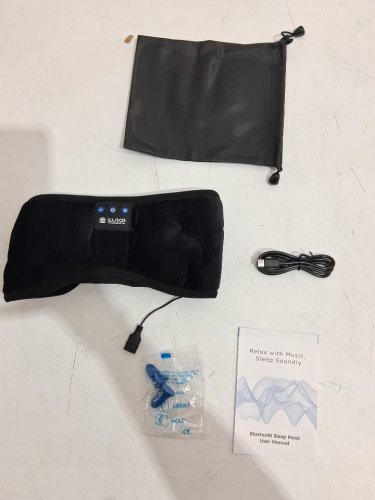 LOVE EYE 360 BLUETOOTH SLEEP MASK WITH ULTRA THIN SPEAKERS - black / blue (model:	LEYE01) image 3