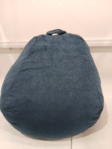 Memory Foam Bean Bag Chair with holding handle - 25" x 30" - navy blue image 3
