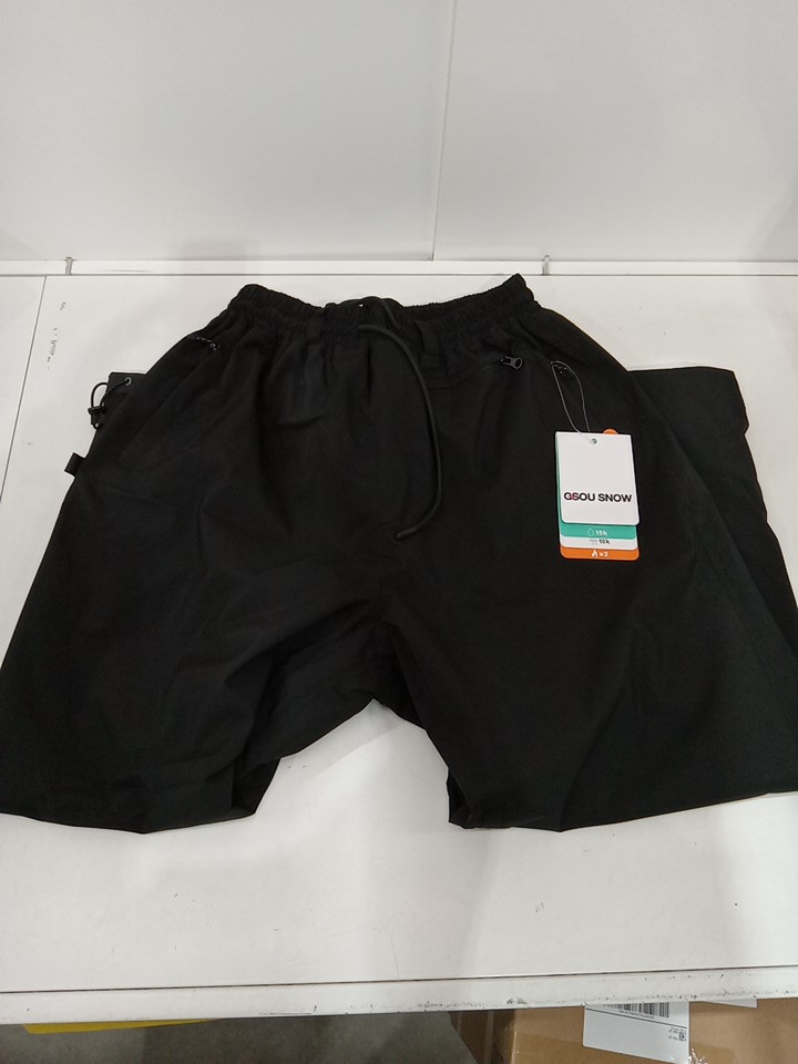 UNISEX GSOU Baggy Snow Pants - SMALL - BLACK (MODEL: CA-2539) image 3