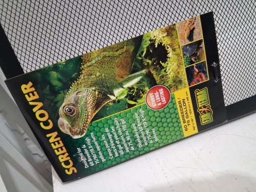 Exo Terra Terrarium Screen Cover with Maximum UV penetration - 48" x 18" - 60/75 Gallon - black (MODEL: PT2717) image 4
