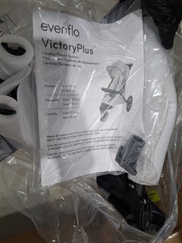 Evenflo Victory Plus Jogger Travel System - includes littlemax 35 rear-facing car seat - blue/black (model: TS800212149C) image 10