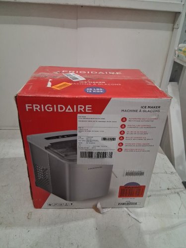 FRIGIDAIRE STAINLESS STEEL COUNTERTOP ICE MAKER - 26 LB/DAY - SILVER (MODEL: EFIC120-SS-SC) image 2