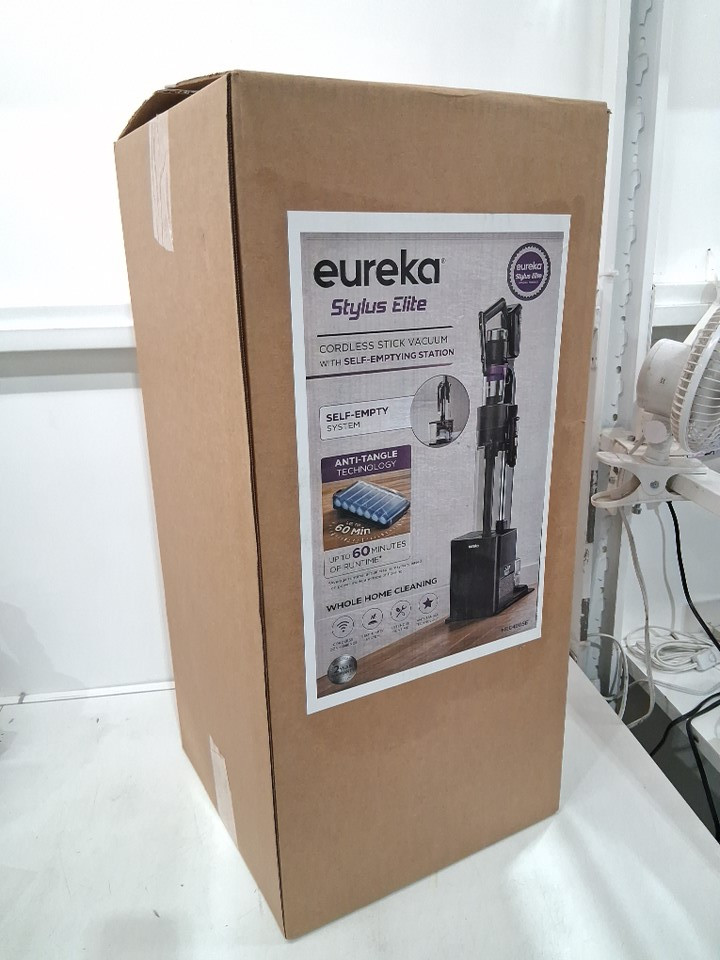 Eureka Cordless Rechargeable 3-IN-1 Stick Vacuum Cleaner WITH CLEANING STATION & ANTI-TANGLE NOZZLE FOR ALL FLOORS - GREY/PURPLE (MODEL: NEC490SE) image 4
