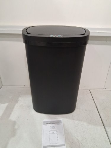 BestOffice Kitchen Trash Can with Touch Free Lid - 13GAL - black (model: tc-2461r-black) image 3