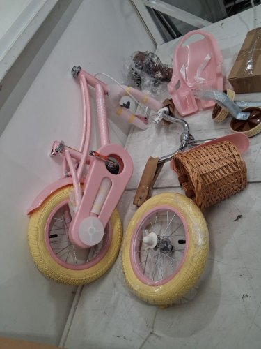 Glaf Kids Toddler Bike WITH BASKET AND DOLL SEAT - 20" - pink (MODEL: KF-B01) image 5