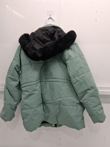 Women's outdoor brand Warm Winter Fleece-lined Puffer Coat - extra large - pea green image 4