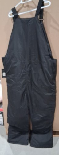 mens arctic quest Ski Bib Overalls Snow Pants- 3XL- BLACK (STYLE: QMB9055) image 3