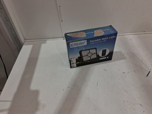 eray portable work light with rechargeable battery - 10000lm - 5v - 8hr charge time - black (model: c3/s2) image 2
