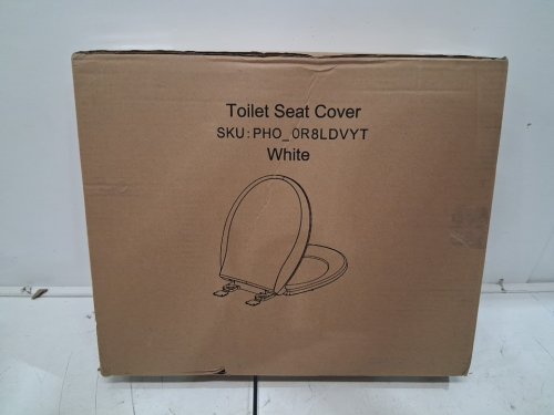 Garvee Round Toilet Seat with Slow Soft Close - 17" - white (model: pho-0r8ldvyt) image 4
