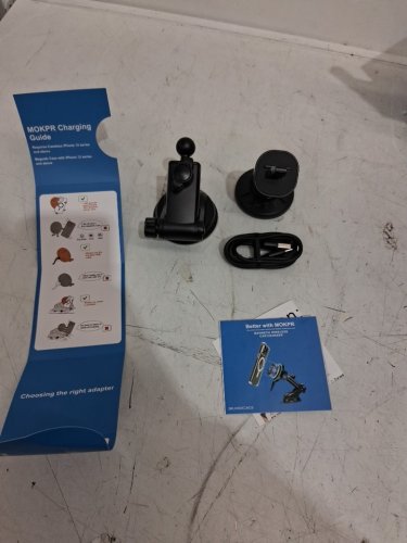 mokpr Magsafe Car Mount Phone Holder and Wireless Charger - 15W - black (model: ca016) image 3