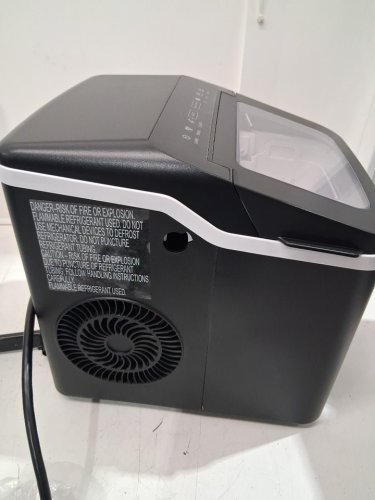 Iceman Dual-Size Ice self cleaning portable counter top ice maker - 22lbs/24hrs - black (model: rj56-bul-12) image 10
