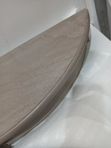 Deco Wood Round Console Table - 32" x 32" - Taupe (model: 96329) image 5