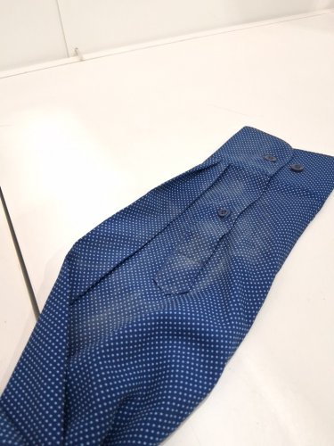 Men's Nautica Slim Fit Long Sleeve Dress Shirt - large - 16.5 (34/35) - Blue Polka Dot (STYLE: 1970225) image 2