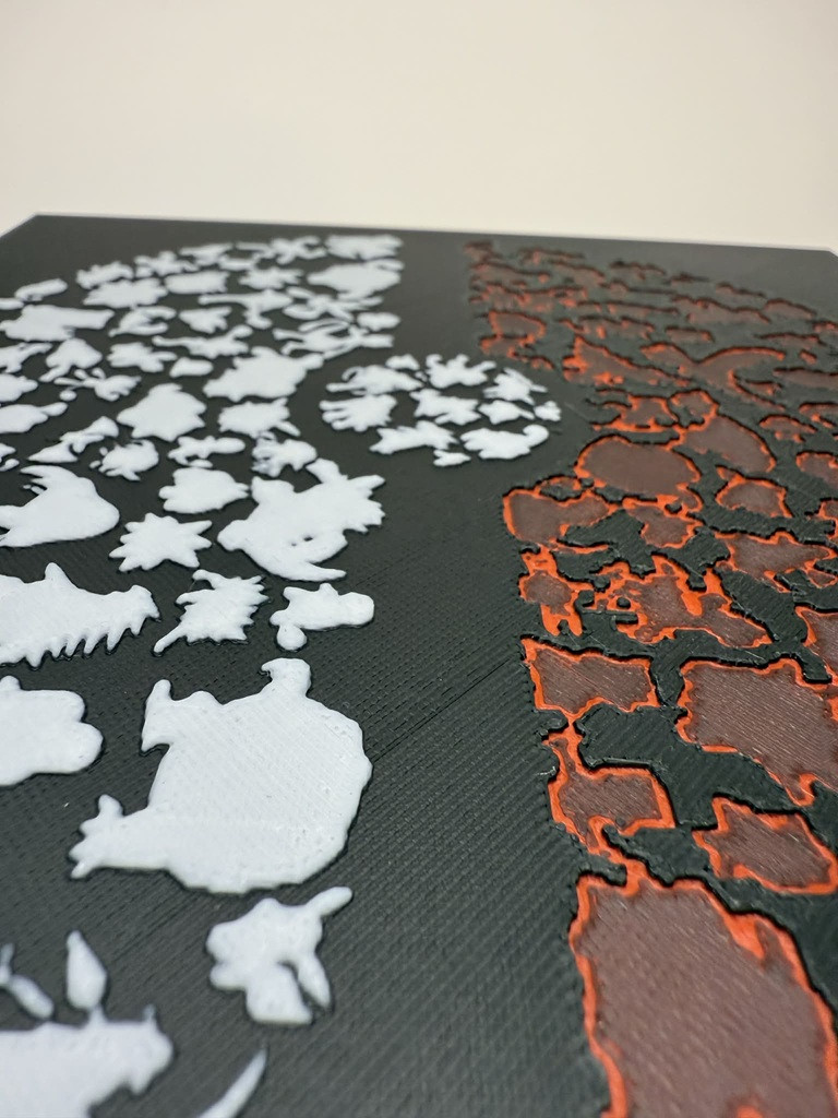 8"x8" 3D Printed - Pokéball - Pokémon - Textured Photo image 3
