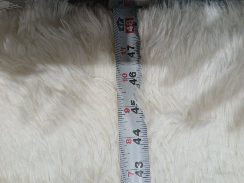 Fluffy non-slip SHAG PLUSH Area Rug  - 4ft x 6ft - WHITE image 7