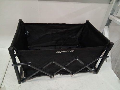 HIKENTURE HEAVY-DUTY FOLDING WAGON UTILITY CART WITH ALL-TERRAIN WHEELS -200L CAPACITY - BLACK/GREY - (MODEL: 1195-A) image 3