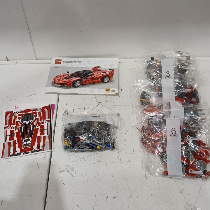 897pc lego technic asphalt legends unite building set - ferrari fxx k (model: 42212) image 3