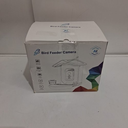 ISYOUNG Solar Powered Smart Bird Feeder Camera - Identify 16,000+ Birds with AI, Auto Capture & Notify - 2.5K UHD - WHITE/BLUE (MODEL: Q39) image 2
