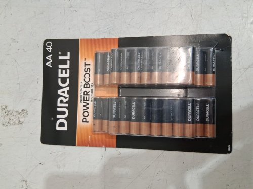 ~40PK DURACELL AA POWERBOOST BATTERIES (MODEL: 1025574 / MN15TB40) image 2