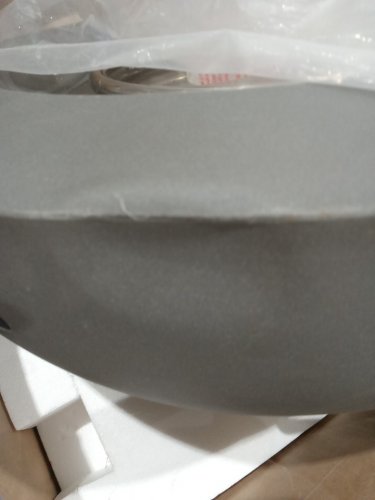 baide round outdoor propane fire pit table with cover - 28" - grey (model: 44597) image 7