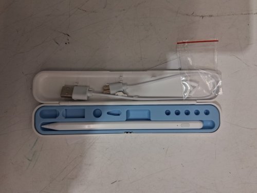 Pencil Stylus for 2018-2025 iPad Models with Tilt Sensitivity, Palm Rejection, and Quick Button - white image 3