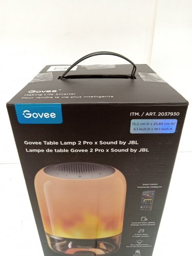 govee table lamp 2 pro x sound by jbl - 13" x 7" x 7" - up to 4.5hr playback - 100+ light settings -  white/silver (model: 2037930/H6020GF1) image 8